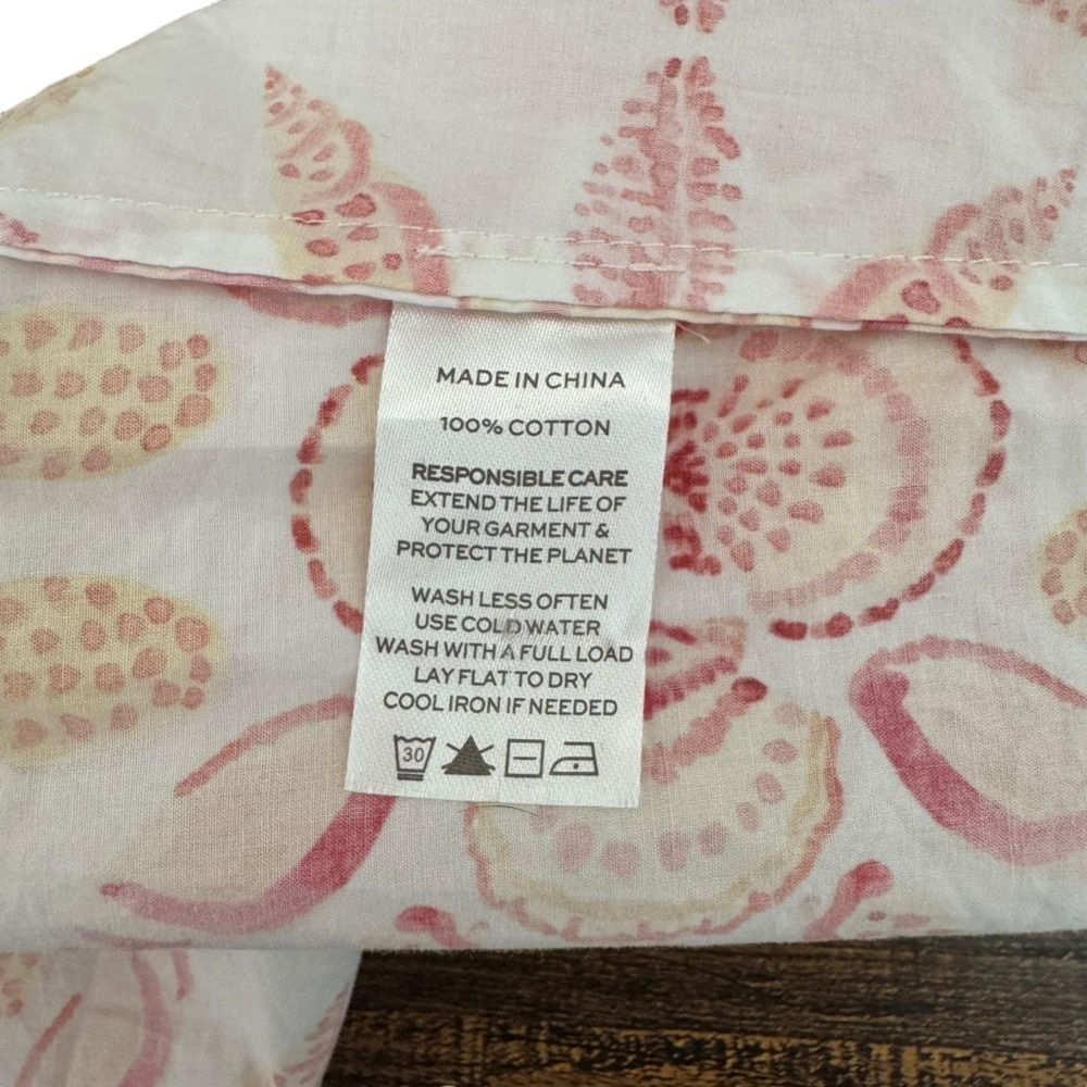 HILL HOUSE HOME  - Lucy Nap Dress Orange Floral Strapless Maxi Dress Sz M - Picture 8 of 8